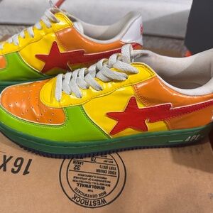 A Bathing Ape Bapesta  Patent Leather 11th ANNIVERARY